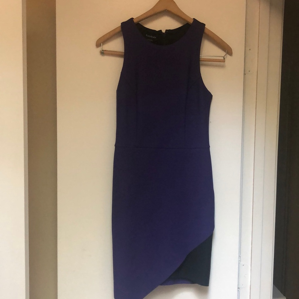 Bebe purple and black dress